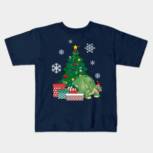 Spike Around The Christmas Tree Land Before Time Kids T-Shirt